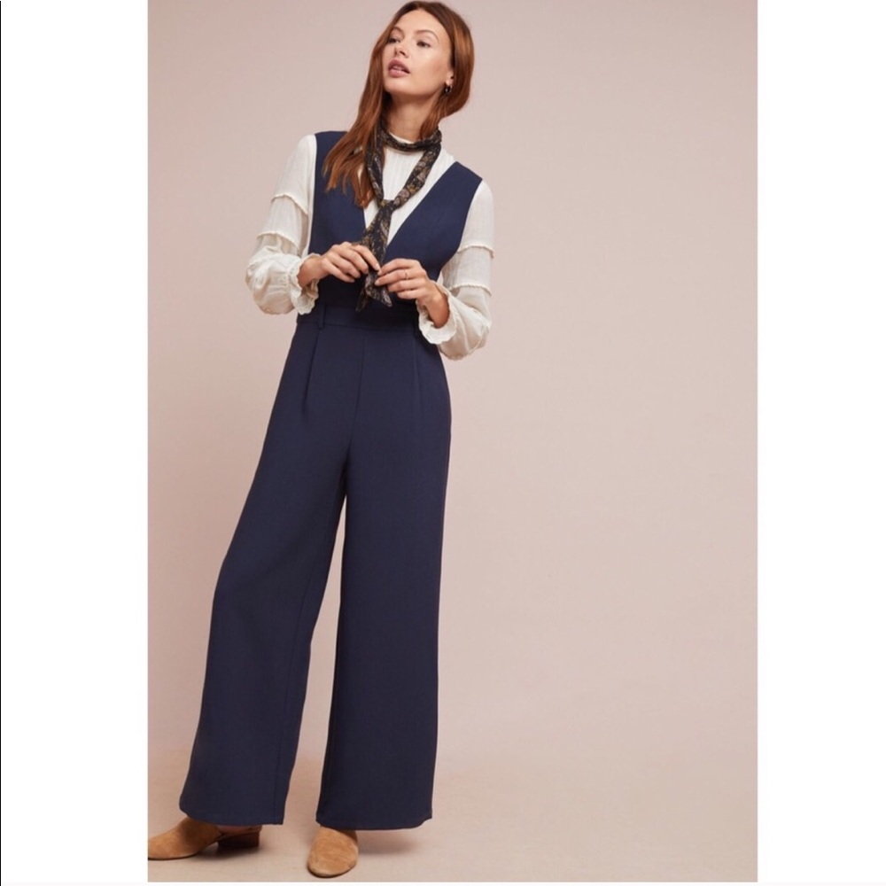 Anthropologie Navy NWT Jumpsuit - Cartonnier